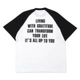 エグザンプルアップトゥーユーラグラン半袖Tシャツ