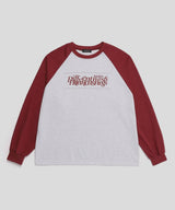 ユニセックススタックロゴラグランTシャツ
