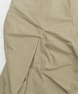 DOZI - Pinched Long Skirt _ BEIGE