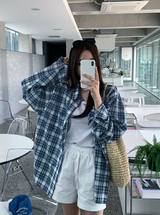 YIVE Summer Oversized Check Shirt / 8 colors