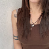 Dot Star Dangle Necklace