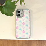 [Glossy Glass Silver Bumper Case] ・シーブリーズパターン -カラー