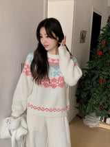 #Sorbet Ribbon Nordic Wool Knit (2color)