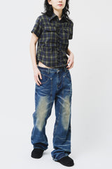(W) Two Checked Shirt (2color)