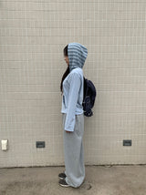 Lanno Stripe Color Matching Hoodie