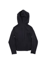 SNAP HOODIE SHIRT (BLACK)