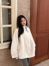 #Snow Boucle Double Half Coat