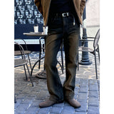 [Unisex] Garments sand brush flare denim pants