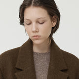 ALPACA SHAGGY KNIT MOCHA