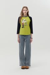 ROCKTTYバニーラグランTシャツ [LIME]