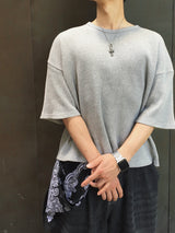  Avin Crop Waffle Short Sleeve T-Shirt 4C