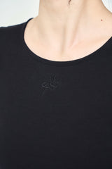 リボンロゴ刺繍半袖Tシャツ / ribbon LOGO embroidery H/S TEE