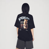 24FW ワールドワイドトラベルクオッカアートワーク半袖Tシャツ (OVERSEAS EXCLUSIVE) ブラック