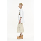 Balloon Bermuda Nylon Pants - Beige