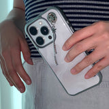 [MADE] VINTAGE FRILL PHONE CASE (epoxy silver bumper)