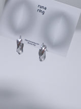 サージカルスチールウェーブリングピアス