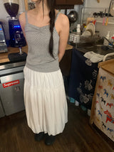 Nahisi Dot Shirring Sleeveless