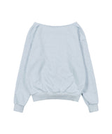 FROSS OFF-SHOULDER SWEATSHIRT (BLUE MELANGE) F26QB040