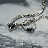Black Stone pendant Ring