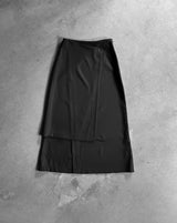 シウ スリット レイヤード ロングスカート