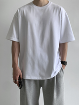 エッセンシャルオーバーフィットコットンショートスリーブTシャツ