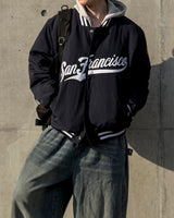 Sanver Lettering Varsity Padding Jumper
