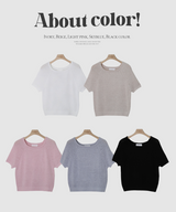 Pastel Summer Raglan Short Sleeve Knit (5color)