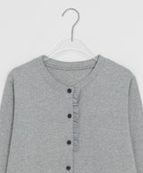 26SS★ [BAONHAUS] Tier Frill Cardigan