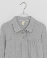 Moonta Stripe Frill Collar Long Sleeve Tee