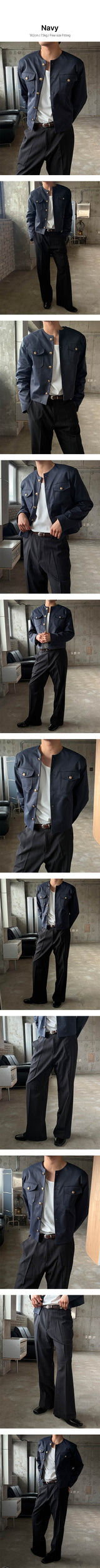 Clean crop tweed jacket(2color)