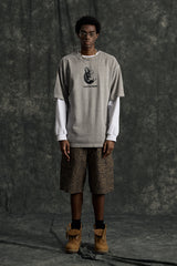 Cat Pigment T-shirt (Grey)