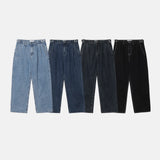LMN KIKO Bizo Two Tuck Wide Denim Pants (4 colors)