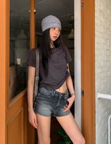 Titz アイレットクロップショートスリーブ