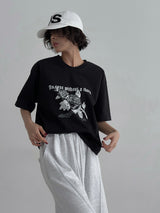 3 TAP ローズシルケット半袖Tシャツ (2color)