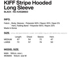 KIFF Stripe Hooded Long Sleeve (Black) K25QB663