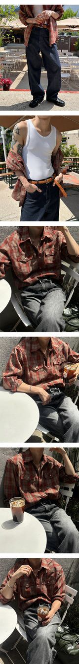 [S/S] Western check shirts(3color)