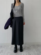 モノディープUネックシースルーTシャツ