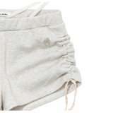 SHIRRING STRING MICROSHORTS_OATMEL