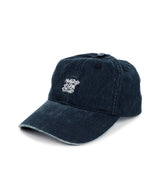 VINTAGE WASHED SLASH LOGO BALL CAP_NAVY