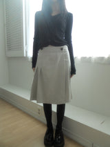 プリーツラップスカート