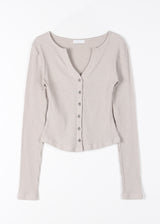 MUTE V RIB CARDIGAN