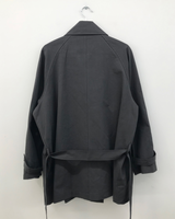 Belted trench half coat (2color)