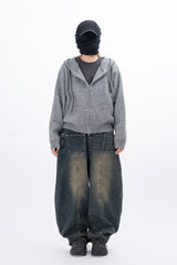 Idos Hooded Knit Zip-up