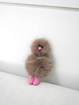 Cosymosy Ugly Bird Keyring - Ash Brown