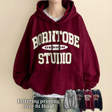 Noah Lettering Point Casual Over Hoodie