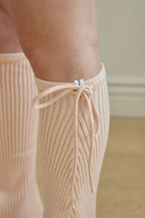 RIBBON BELL KNIT LEG WARMER