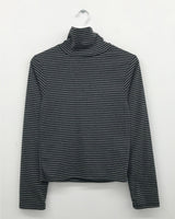 Ray Striped Turtleneck T-shirt (4 Colors)