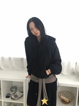 ミニザンフラワーエンボスクロップパーカー（6c）
