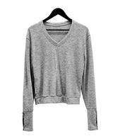 Zven Button V-Neck Knit