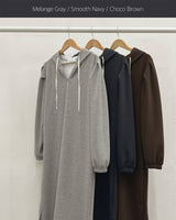 Fleece long one-piece with Hood
